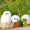 4 Pcs Carvable Halloween Thanksgiving Fall Large White Foam Pumpkins